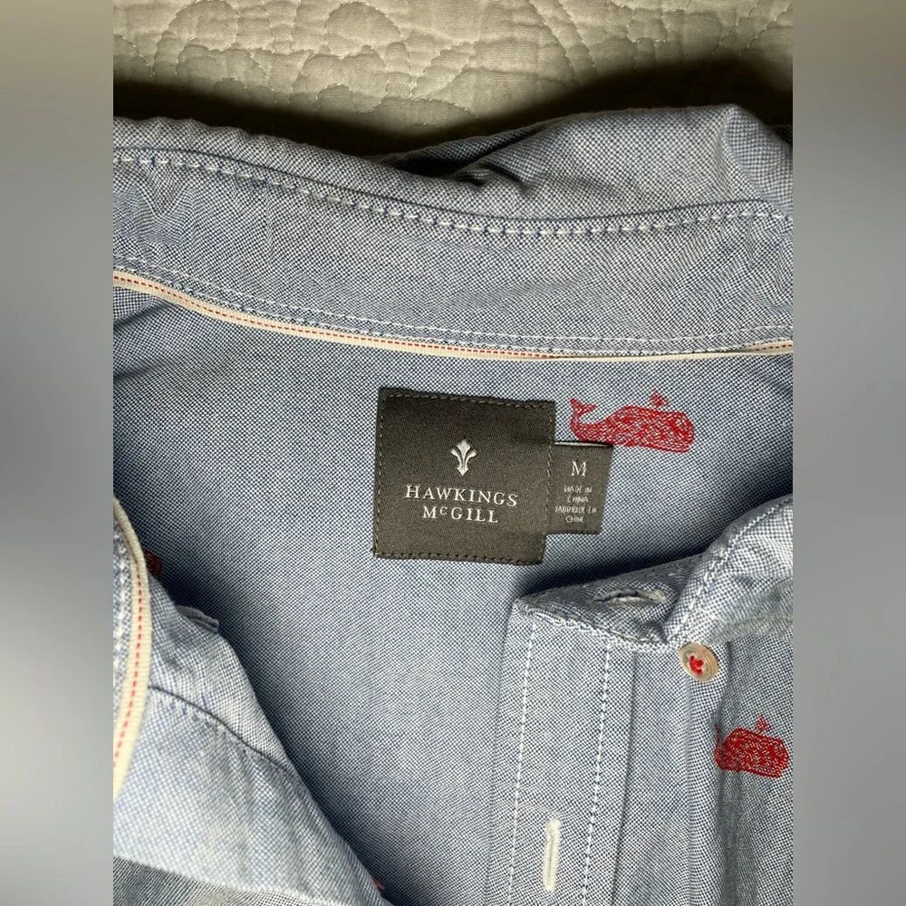 Men’s Whale Buttondown - Picture 2 of 3